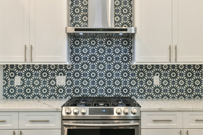 Erizo Blue Ceramic Tile-Main Inventory-All Products,Patterns,Under 10-Riad Tile