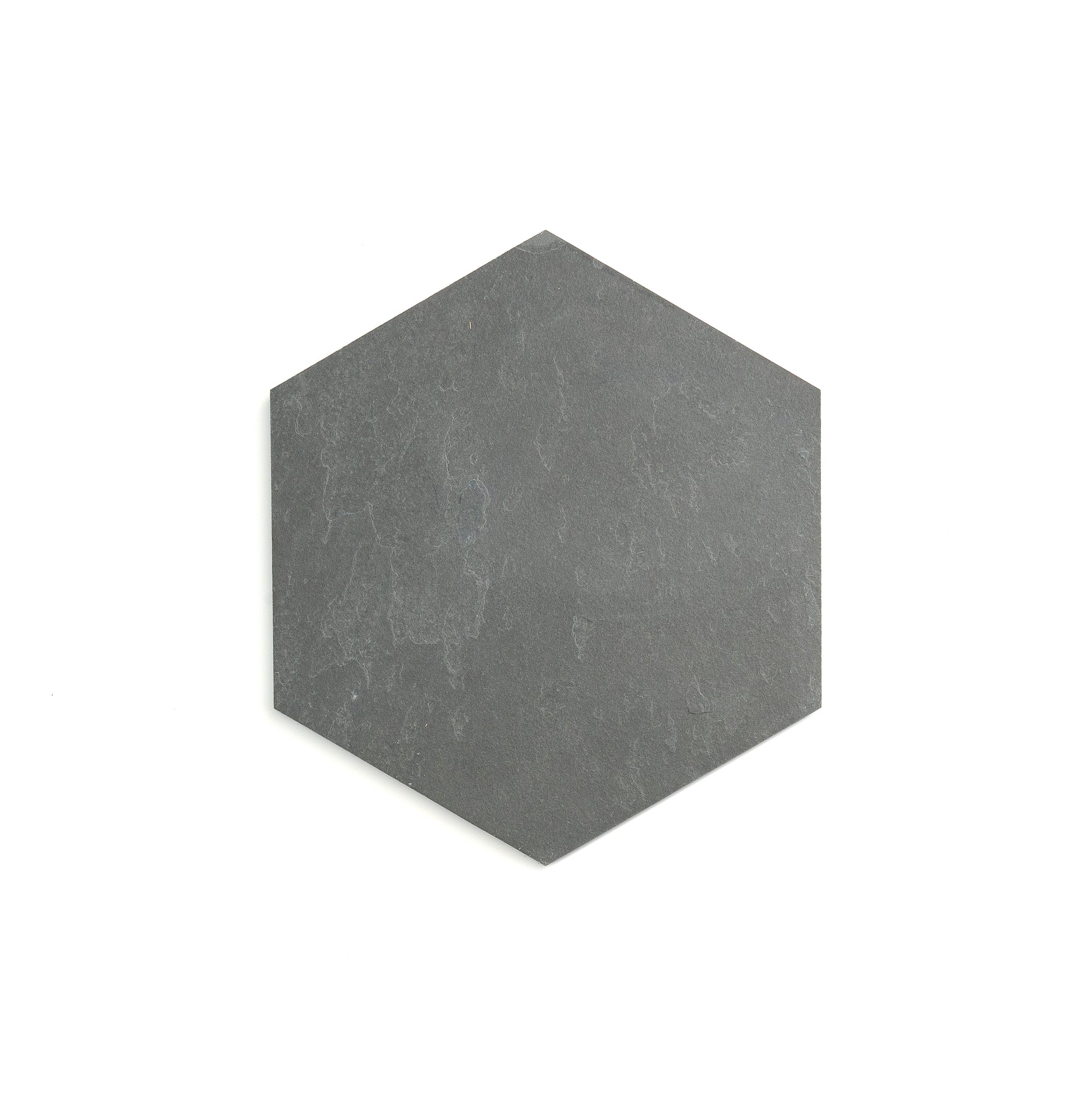 Black 10 Inch Hexagon Brazilian Slate-Main Inventory-All Products,Natural Stone-Riad Tile