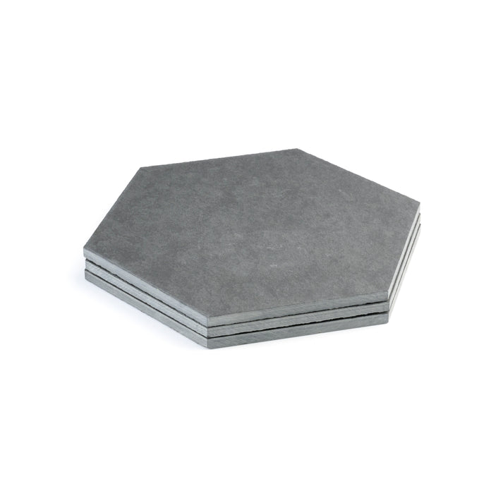 Black 10 Inch Hexagon Brazilian Slate-Main Inventory-All Products,Natural Stone-Riad Tile