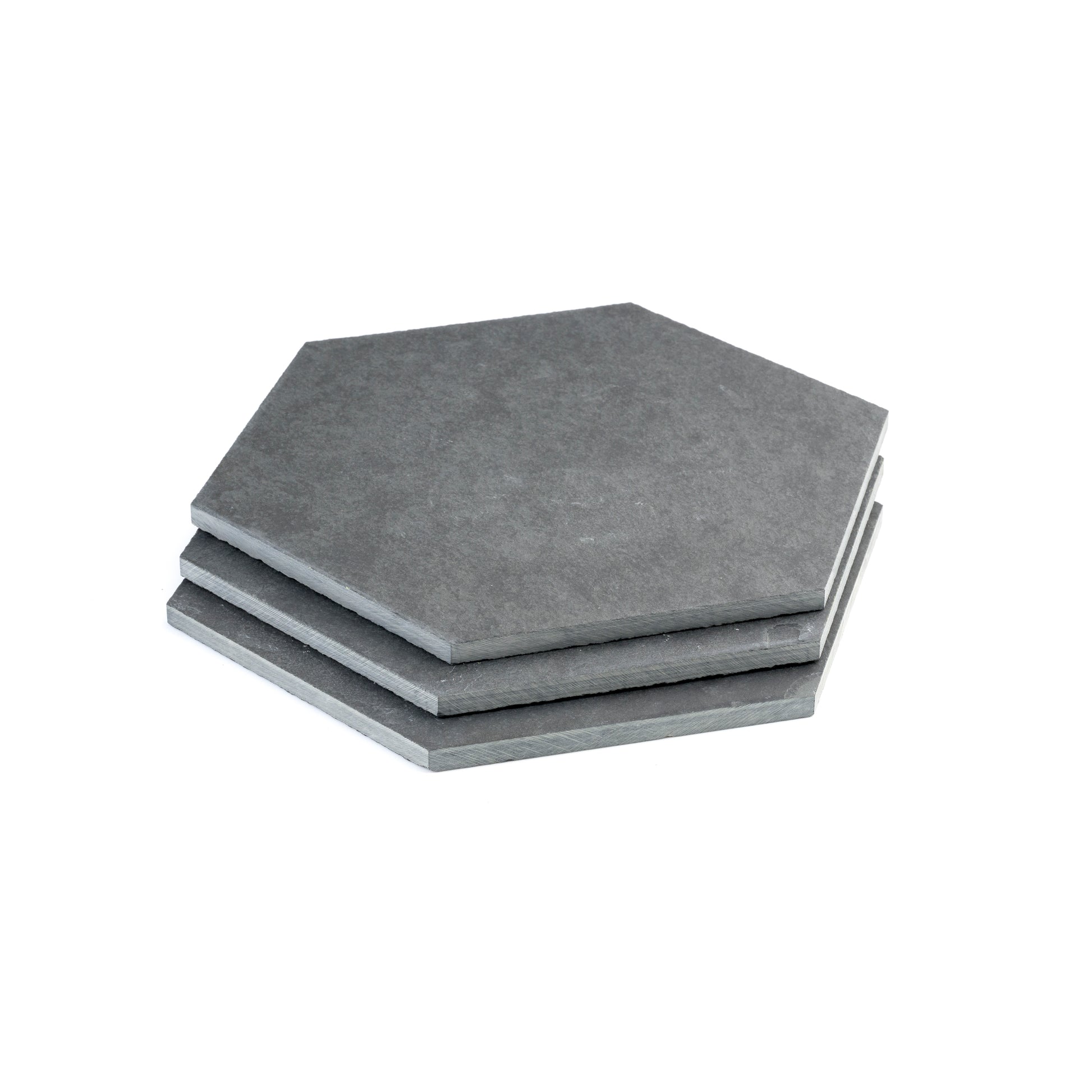 Black 10 Inch Hexagon Brazilian Slate-Main Inventory-All Products,Natural Stone-Riad Tile