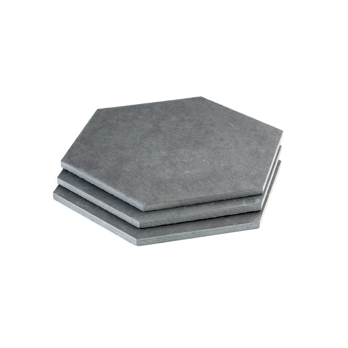 Black 10 Inch Hexagon Brazilian Slate-Main Inventory-All Products,Natural Stone-Riad Tile