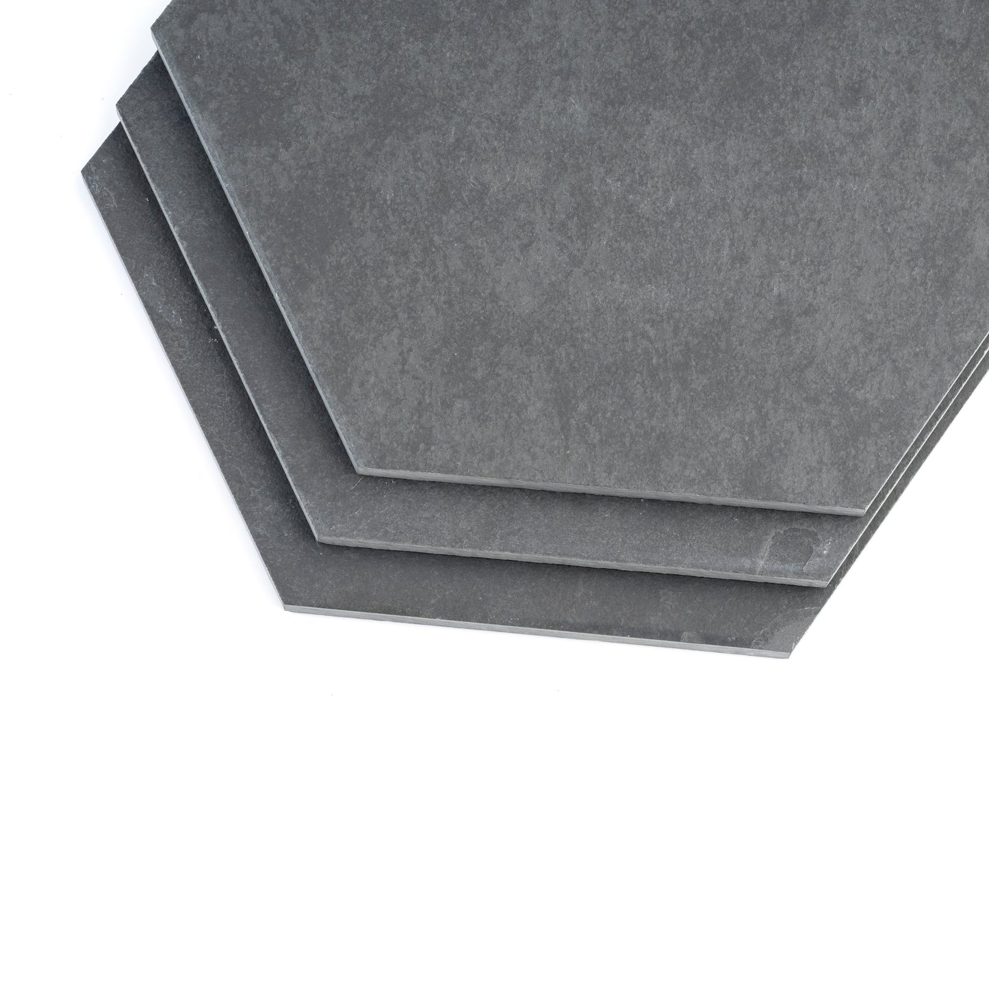 Black 10 Inch Hexagon Brazilian Slate-Main Inventory-All Products,Natural Stone-Riad Tile