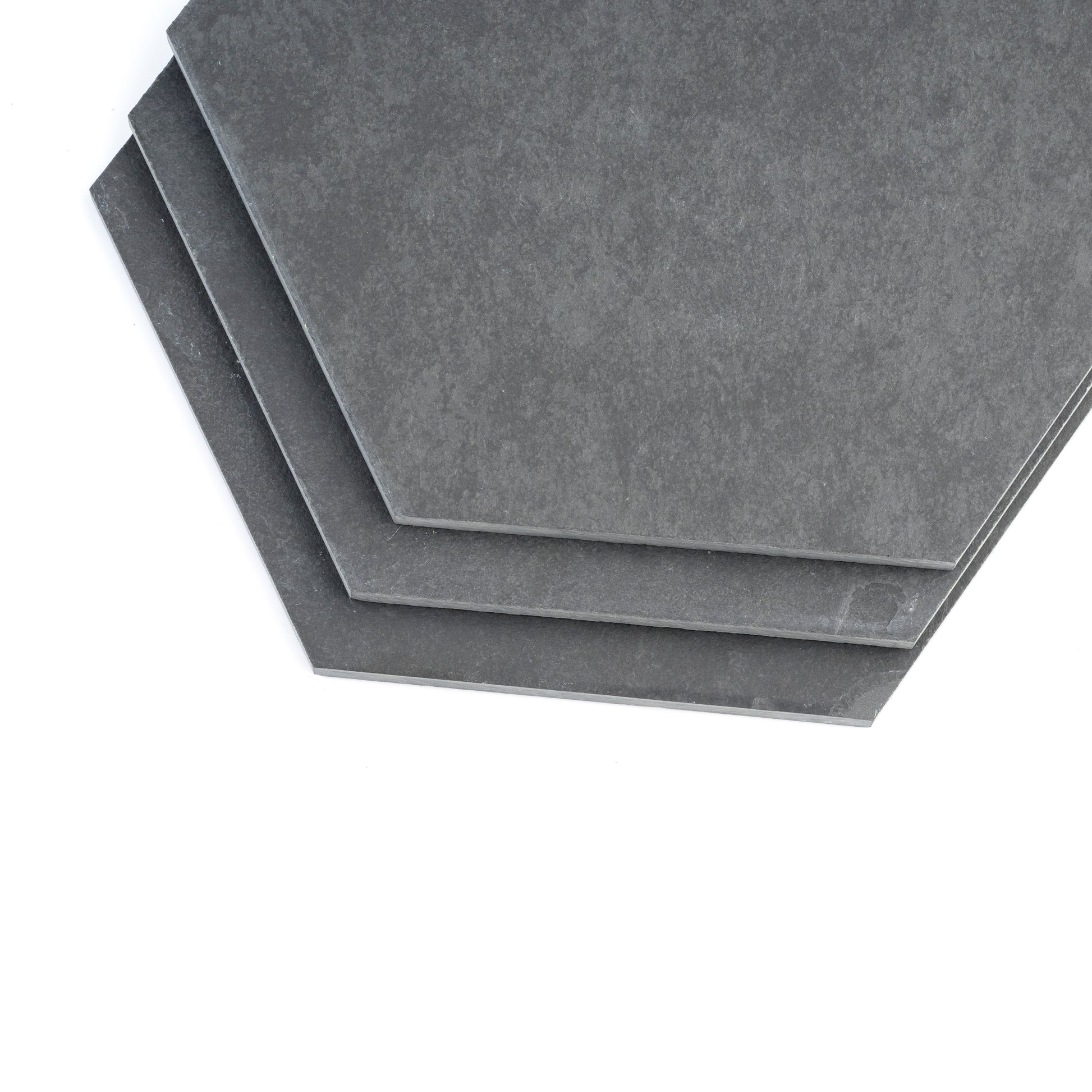 Black 10 Inch Hexagon Brazilian Slate-Main Inventory-All Products,Natural Stone-Riad Tile