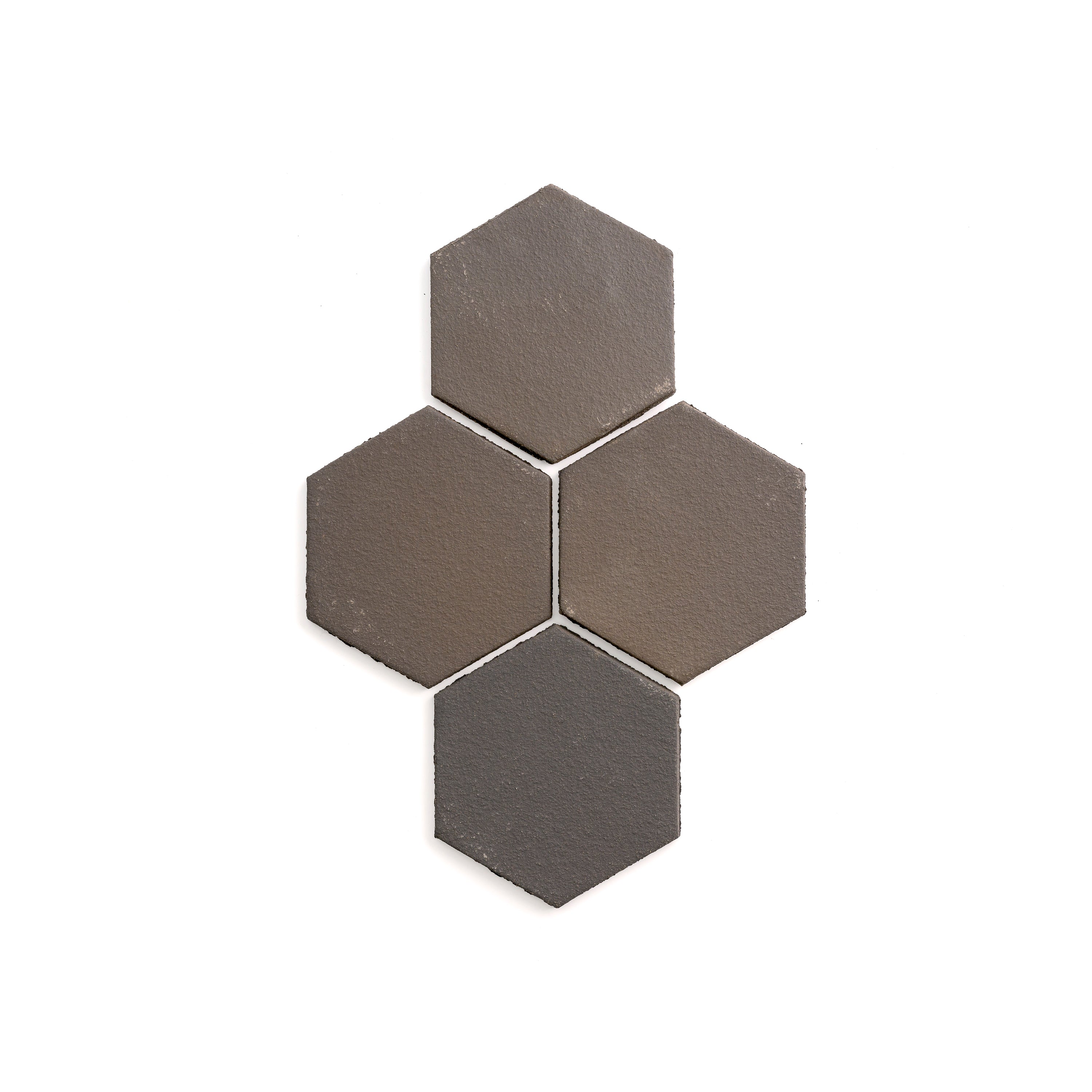 Black Terracotta 4 Inch Hexagon Tile