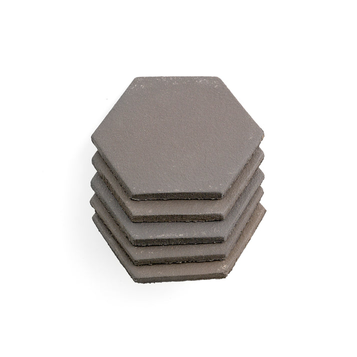 Black Terracotta 6 Inch Hexagon-Main Inventory-All Products,Solids,Terracotta-Riad Tile