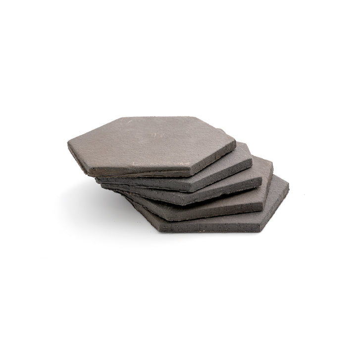 Black Terracotta 6 Inch Hexagon-Main Inventory-All Products,Solids,Terracotta-Riad Tile