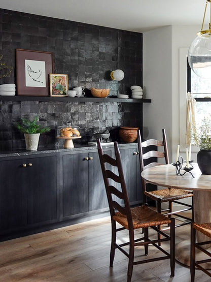 Black 4x4 Zellige Tile-Main Inventory-All Products,Solids,Zellige Tile-Riad Tile