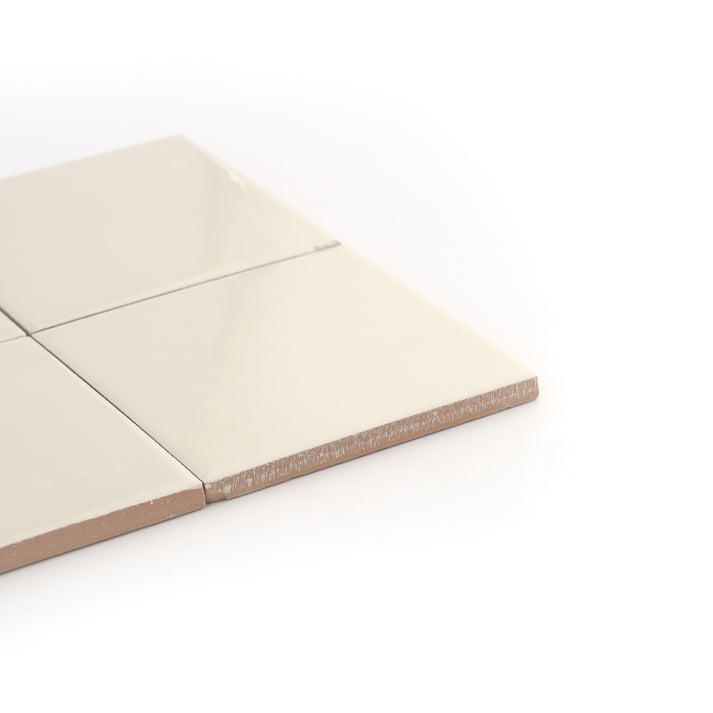 Bone 4x4 Ceramic Tile | Glossy-Main Inventory-All Products,Neutral Ceramic,Solids,Under 10-Riad Tile