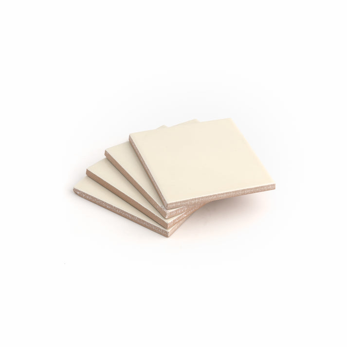 Bone 4x4 Ceramic Tile | Glossy-Main Inventory-All Products,Neutral Ceramic,Solids,Under 10-Riad Tile