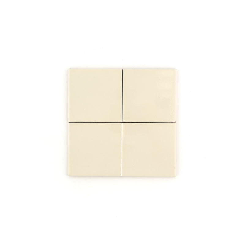 Bone 4x4 Ceramic Tile | Glossy-Main Inventory-All Products,Neutral Ceramic,Solids,Under 10-Riad Tile