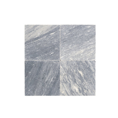 Bardiglio Grey Dark 6x6 Marble Tile | Tumbled-Main Inventory-All Products,Natural Stone,New Arrivals-Riad Tile