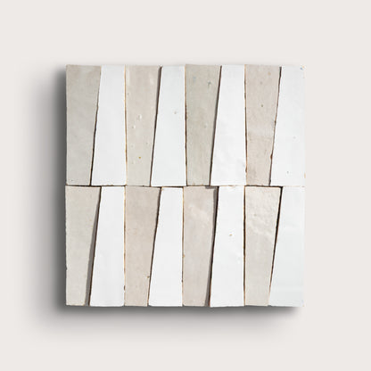 zellige tile with geometric shapes on a white background