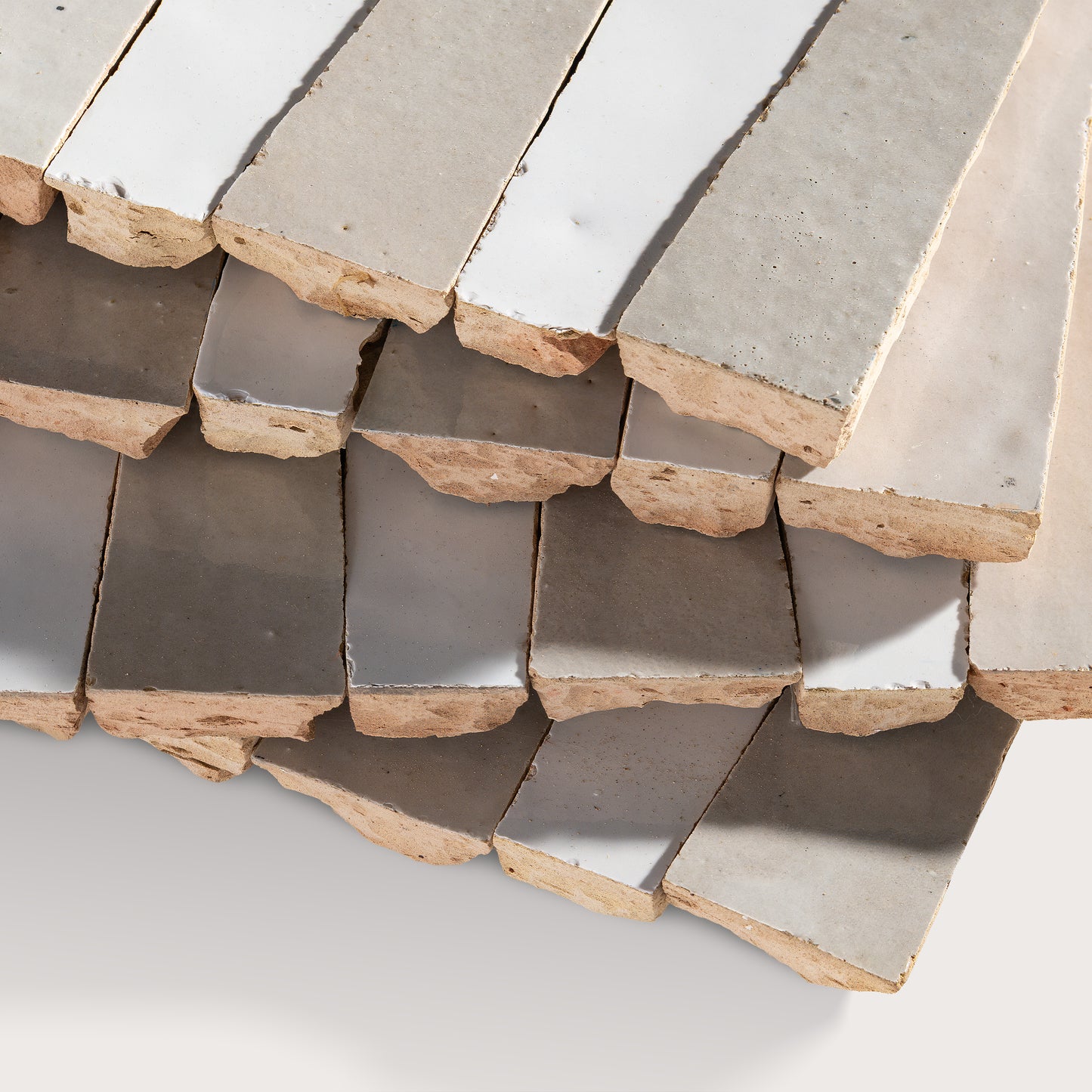 close up angle of zellige tile