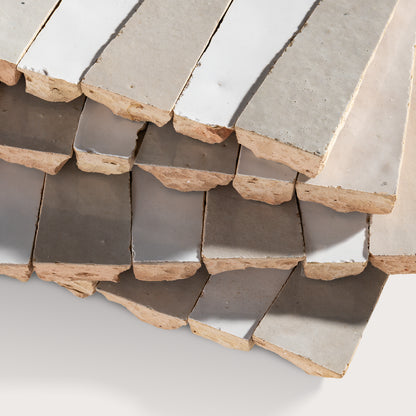 close up angle of zellige tile