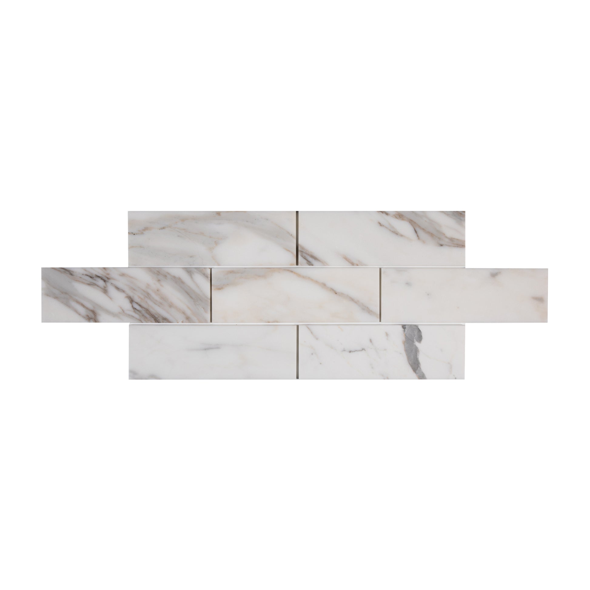 Calacatta Gold 4x12 Subway Marble Tile | Honed-Main Inventory-All Products,Natural Stone-Riad Tile