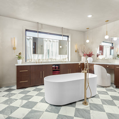 Calacatta Gold & Bardiglio Grey Light 12x12 Marble | Honed – Checkerboard Bundle-Main Inventory-All Products,Checkerboard-Riad Tile