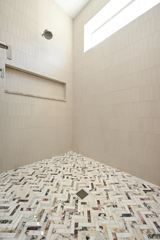 Calacatta Viola 1x4 Herringbone Mosaic Marble Tile | Honed-Main Inventory-All Products,Natural Stone-Riad Tile