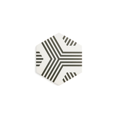 Scout White & Black Ceramic Tile-Main Inventory-All Products,Patterns,Under 10-Riad Tile
