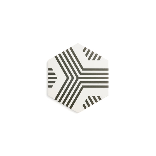 Scout White & Black Ceramic Tile-Main Inventory-All Products,Patterns,Under 10-Riad Tile