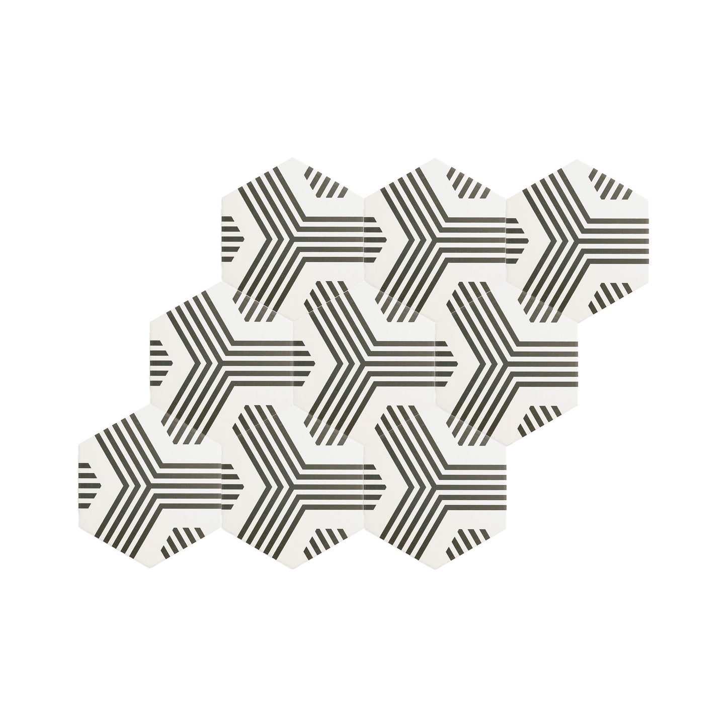 Scout White & Black Ceramic Tile-Main Inventory-All Products,Patterns,Under 10-Riad Tile