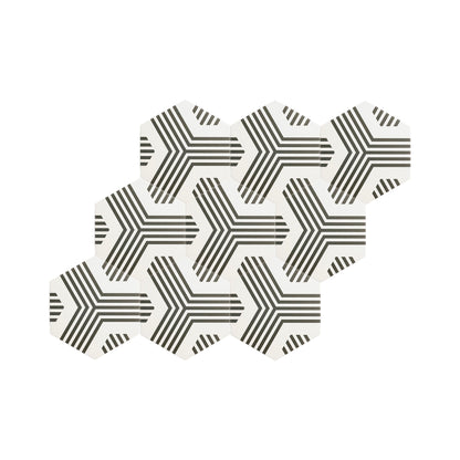 Scout White & Black Ceramic Tile-Main Inventory-All Products,Patterns,Under 10-Riad Tile