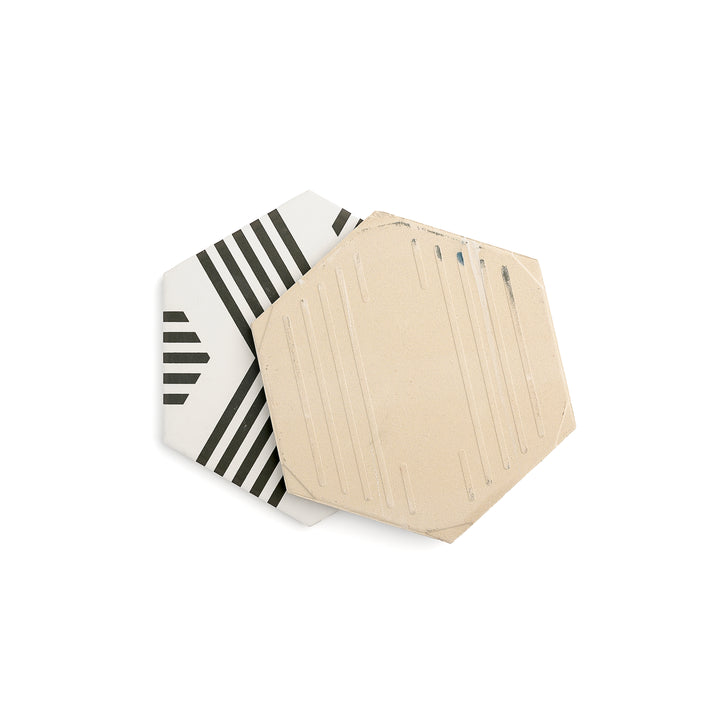 Scout White & Black Ceramic Tile-Main Inventory-All Products,Patterns,Under 10-Riad Tile