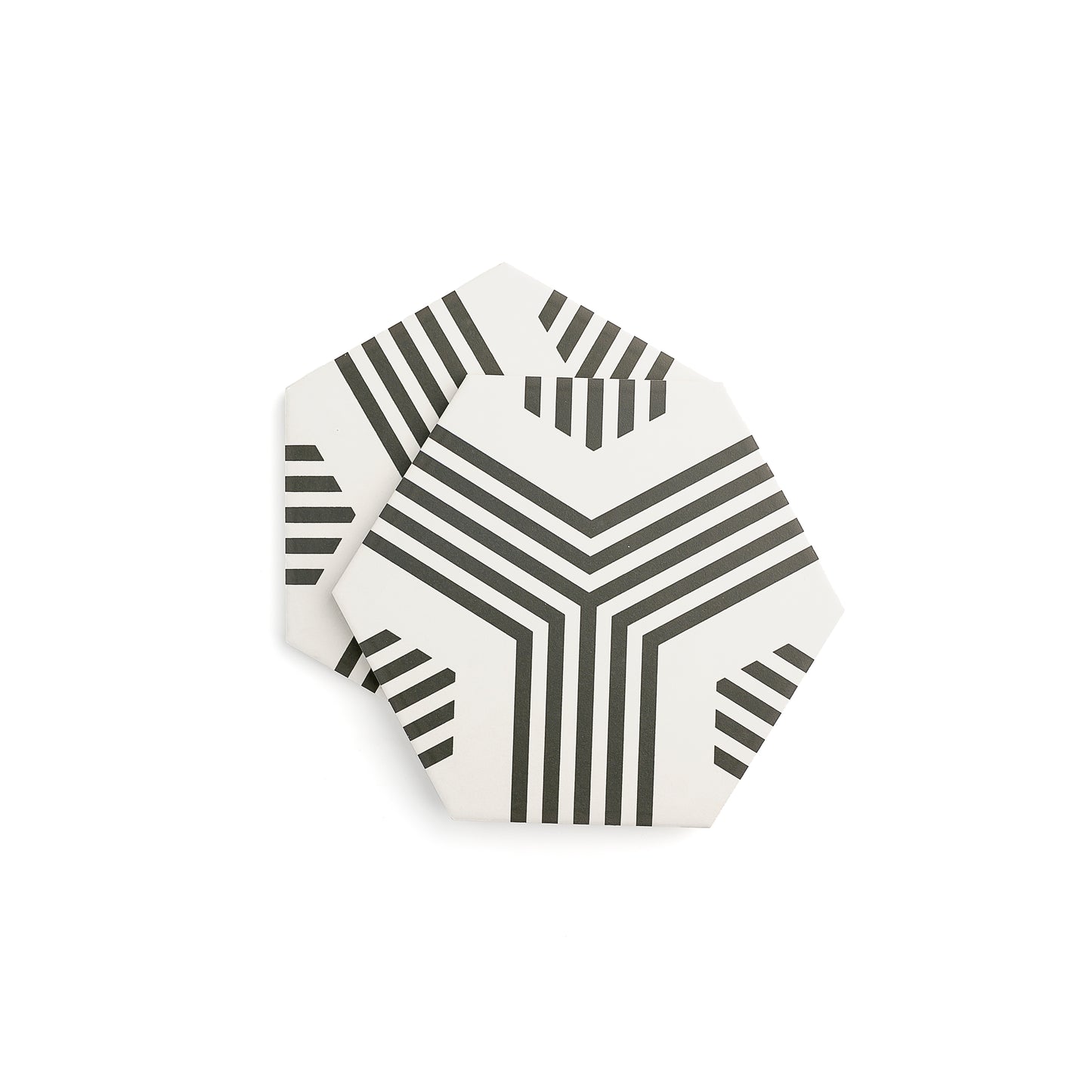 Scout White & Black Ceramic Tile-Main Inventory-All Products,Patterns,Under 10-Riad Tile
