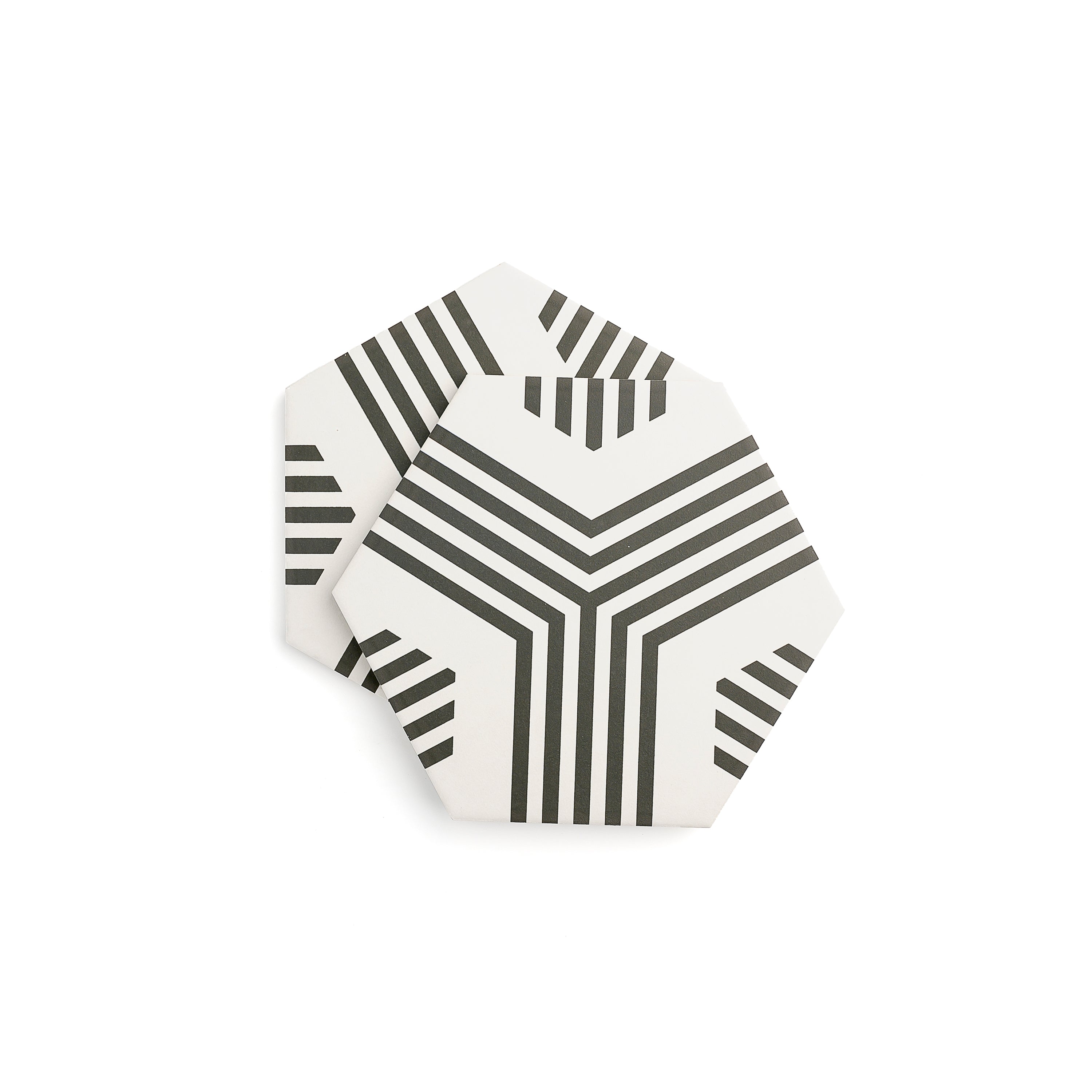 Scout White & Black Ceramic Tile