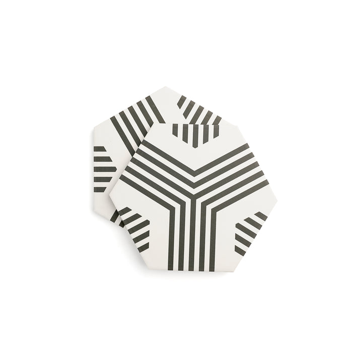 Scout White & Black Ceramic Tile-Main Inventory-All Products,Patterns,Under 10-Riad Tile