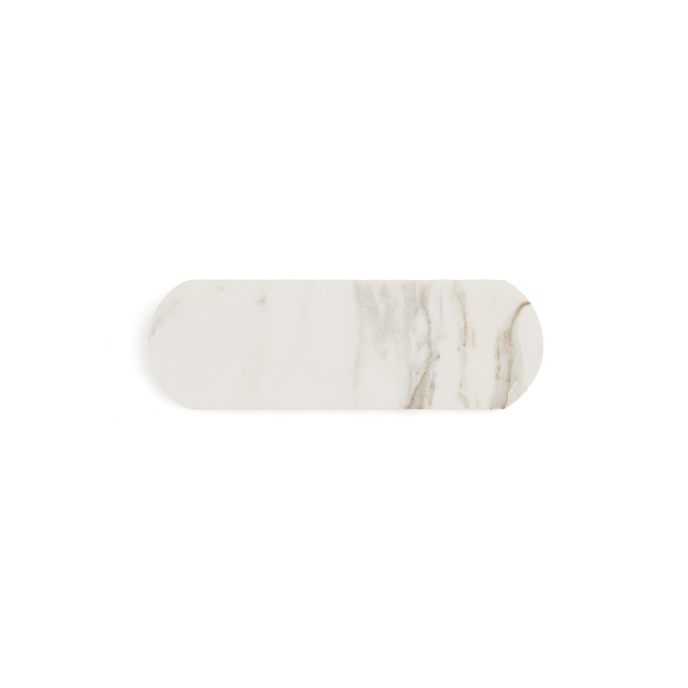 Calacatta Gold 3x9 Oval Marble Tile | Honed-Main Inventory-All Products,Natural Stone-Riad Tile