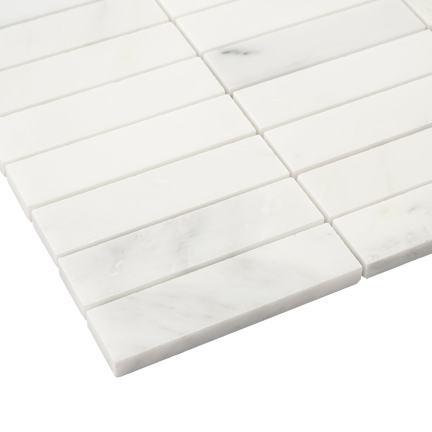 Casablanca Carrara 1x4 Stack Marble Tile | Honed-Main Inventory-All Products,Natural Stone-Riad Tile