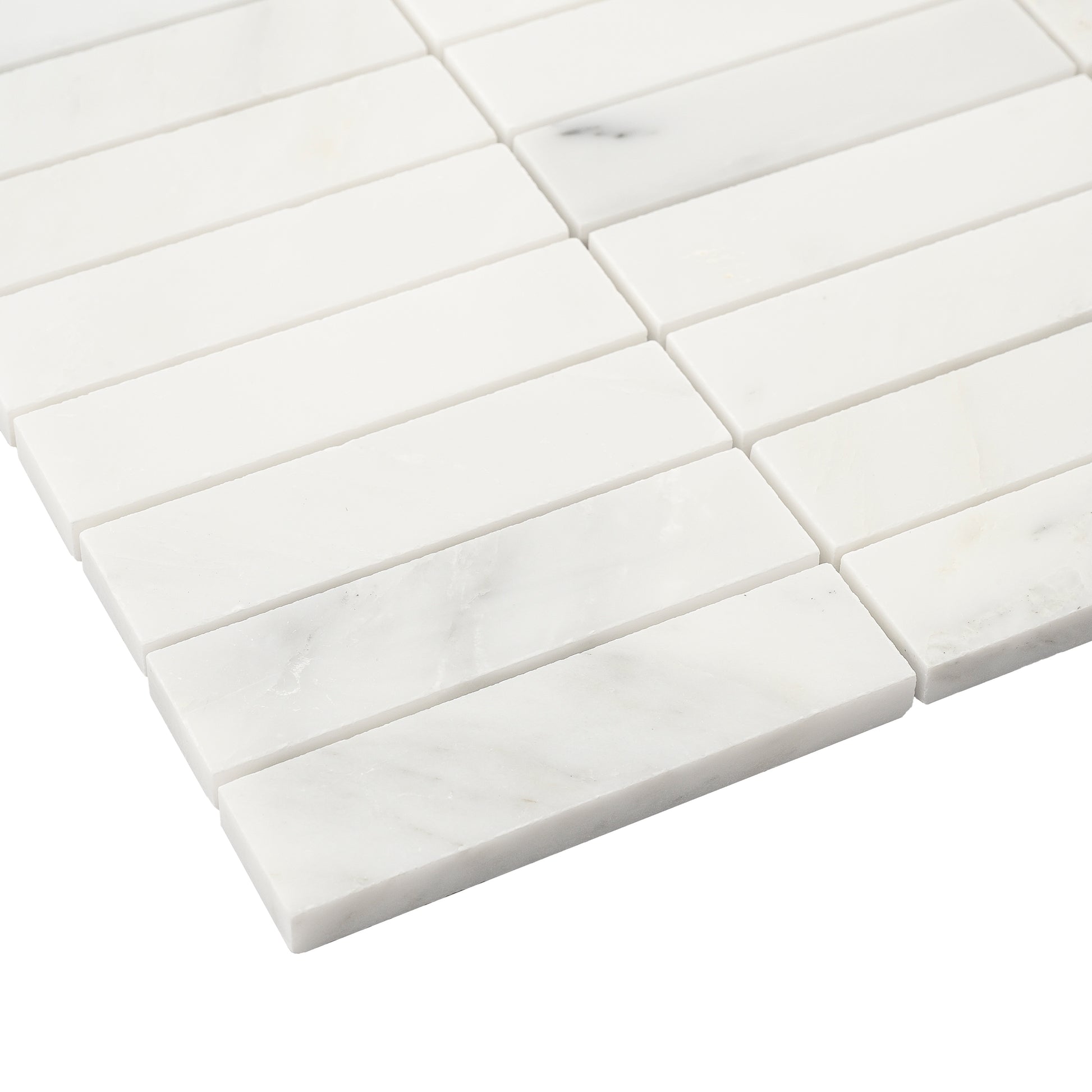 Casablanca Carrara 1x4 Stack Marble Tile | Honed-Main Inventory-All Products,Natural Stone-Riad Tile
