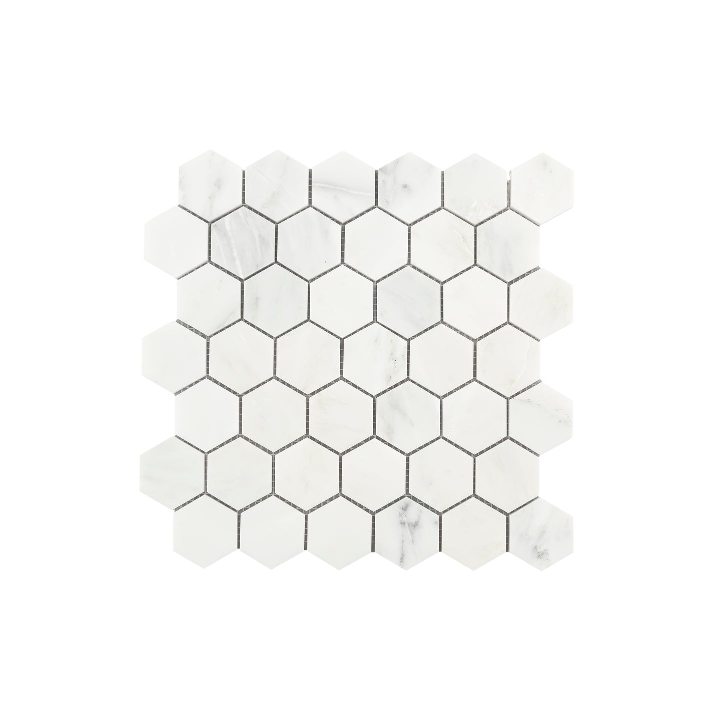 Casablanca Carrara 2 Inch Hexagon Mosaic Marble Tile | Honed-Main Inventory-All Products,Natural Stone-Riad Tile