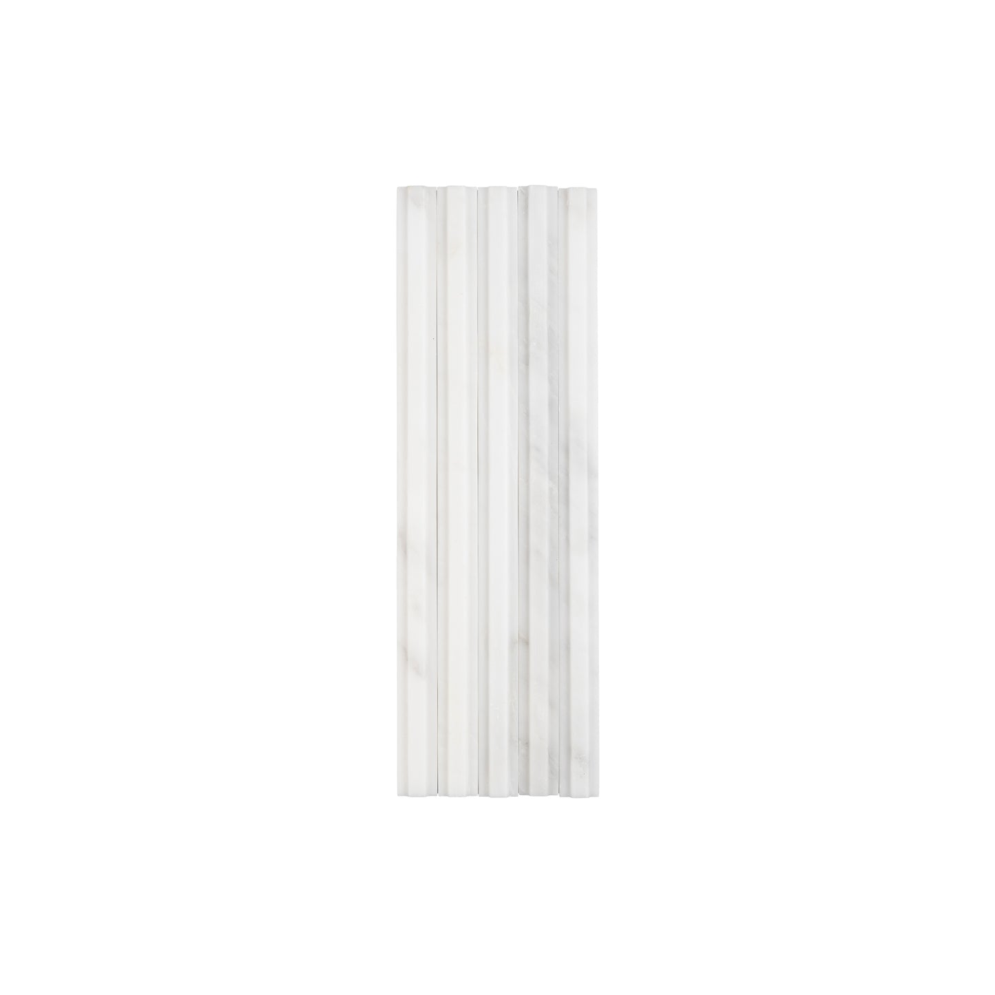 Casablanca Carrara 3/4" Center Lip Square Pencil Trim Marble Tile | Honed-Main Inventory-All Products,Natural Stone,New Arrivals-Riad Tile