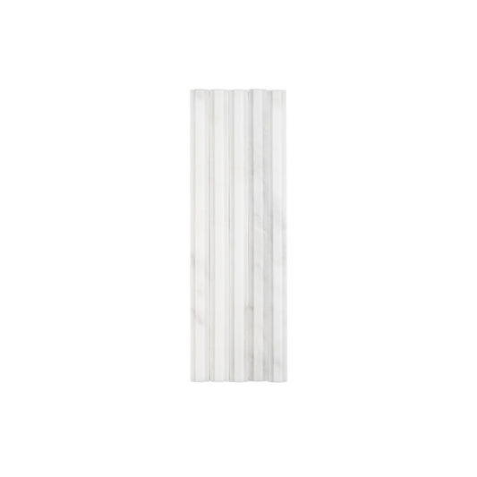 Casablanca Carrara 3/4" Center Lip Square Pencil Trim Marble Tile | Honed-Main Inventory-All Products,Natural Stone,New Arrivals-Riad Tile