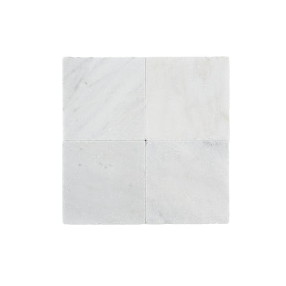 Casablanca Carrara 6x6 Marble Tile | Tumbled-Main Inventory-All Products,Natural Stone,New Arrivals-Riad Tile