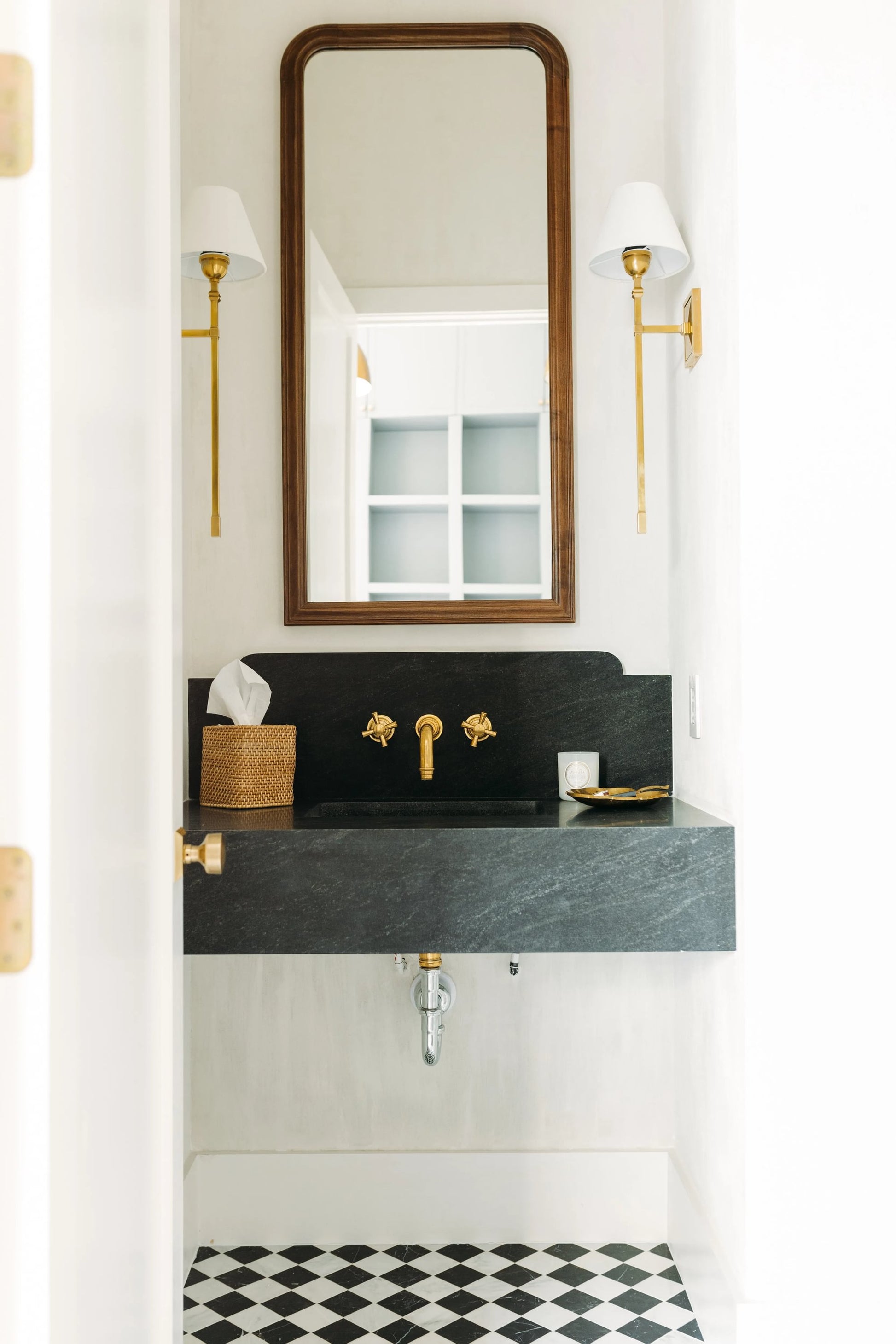 Casablanca Carrara & Nero Marquina 3 Inch Checkerboard Mosaic Marble Tile | Honed-Main Inventory-All Products,Checkerboard,Natural Stone-Riad Tile