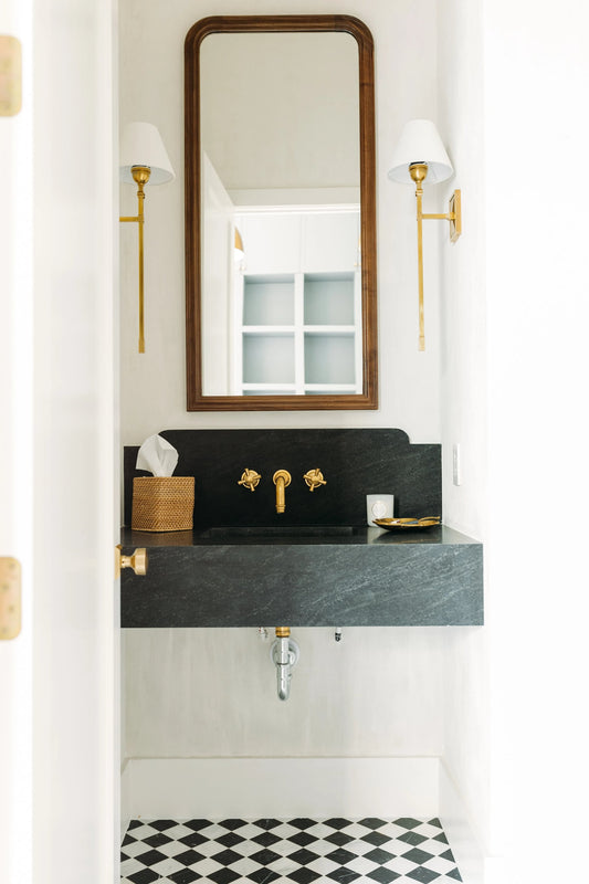 Casablanca Carrara & Nero Marquina 3 Inch Checkerboard Mosaic Marble Tile | Honed-Main Inventory-All Products,Checkerboard,Natural Stone-Riad Tile