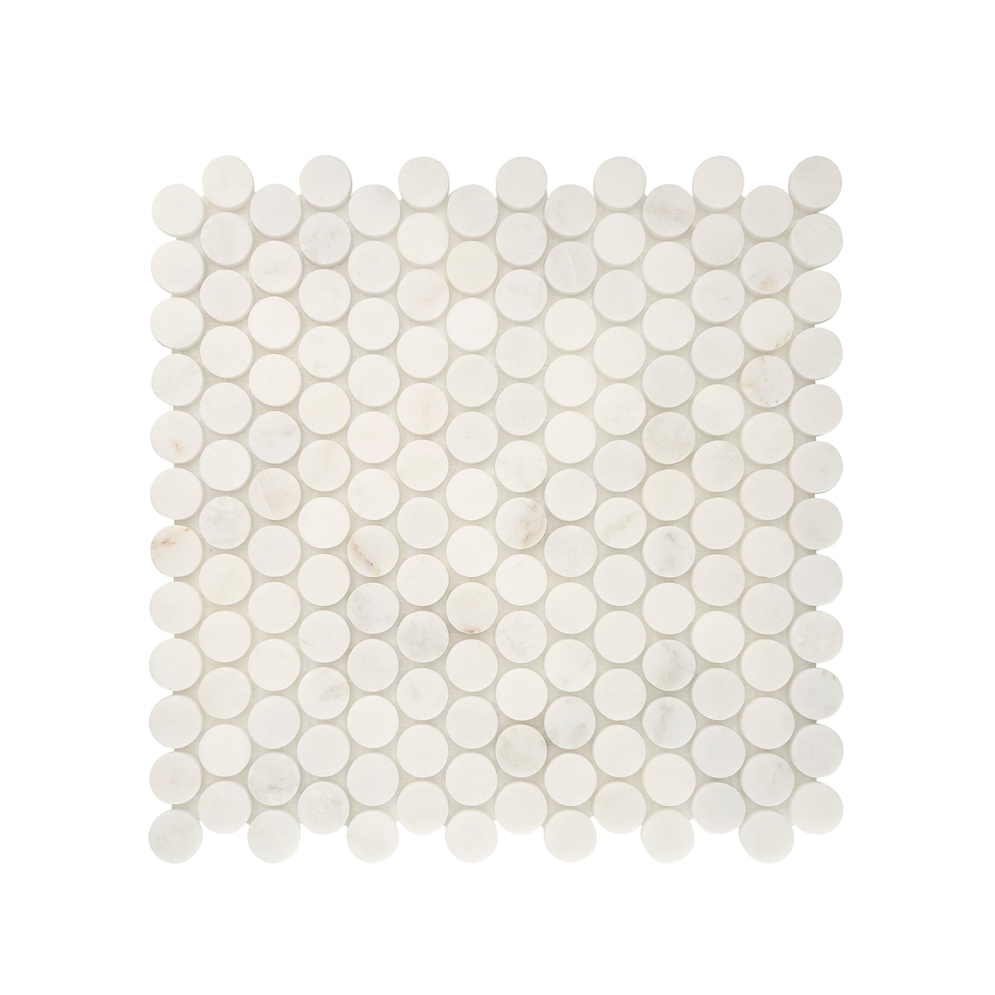 Casablanca Gold 1 Inch Penny Round Mosaic Marble Tile | Honed-Main Inventory-All Products,Natural Stone-Riad Tile