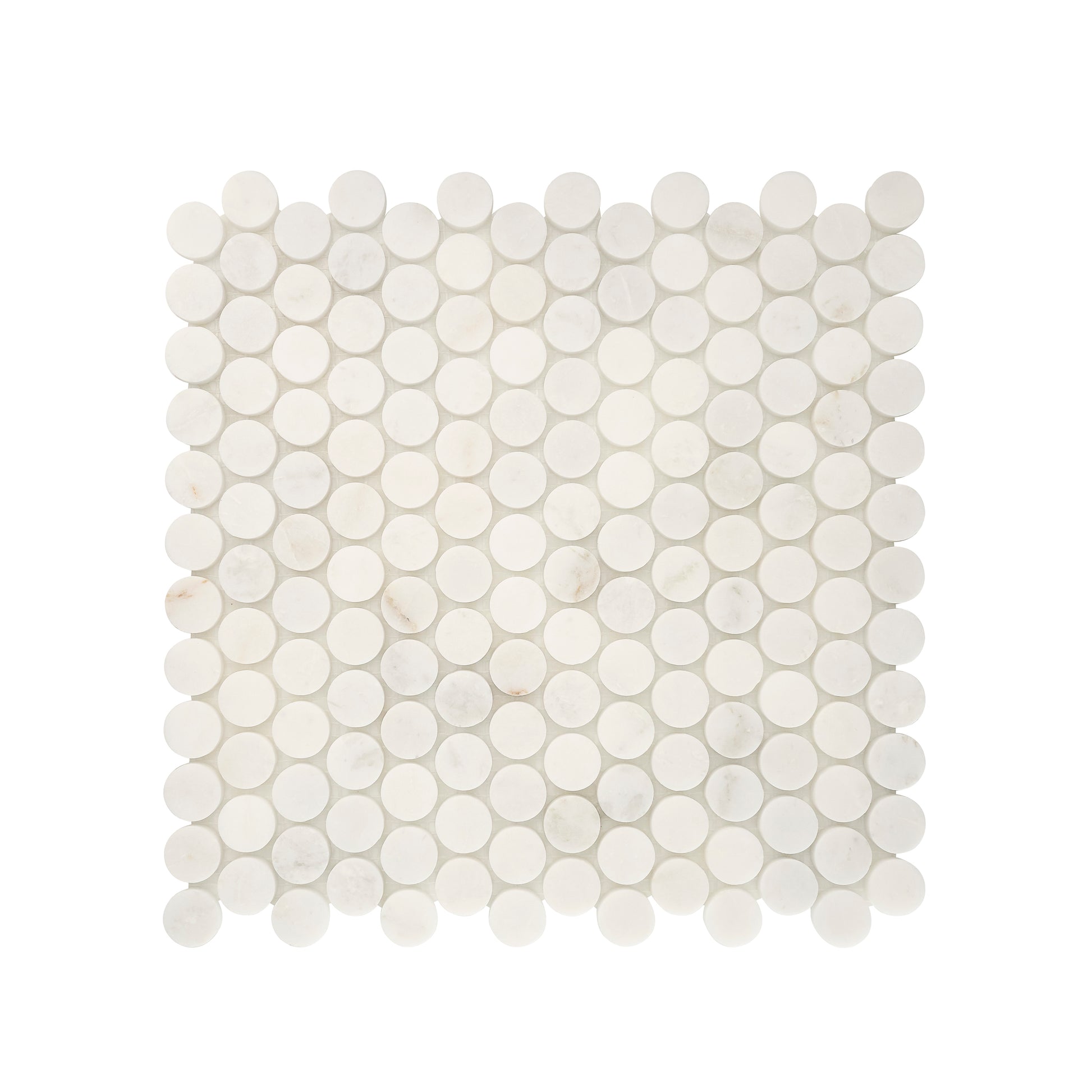 Casablanca Gold 1 Inch Penny Round Mosaic Marble Tile | Honed-Main Inventory-All Products,Natural Stone-Riad Tile