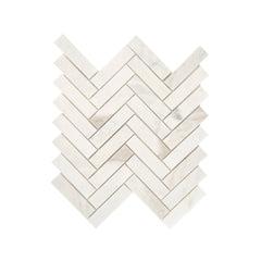 Casablanca Gold 1x4 Herringbone Marble Tile | Honed