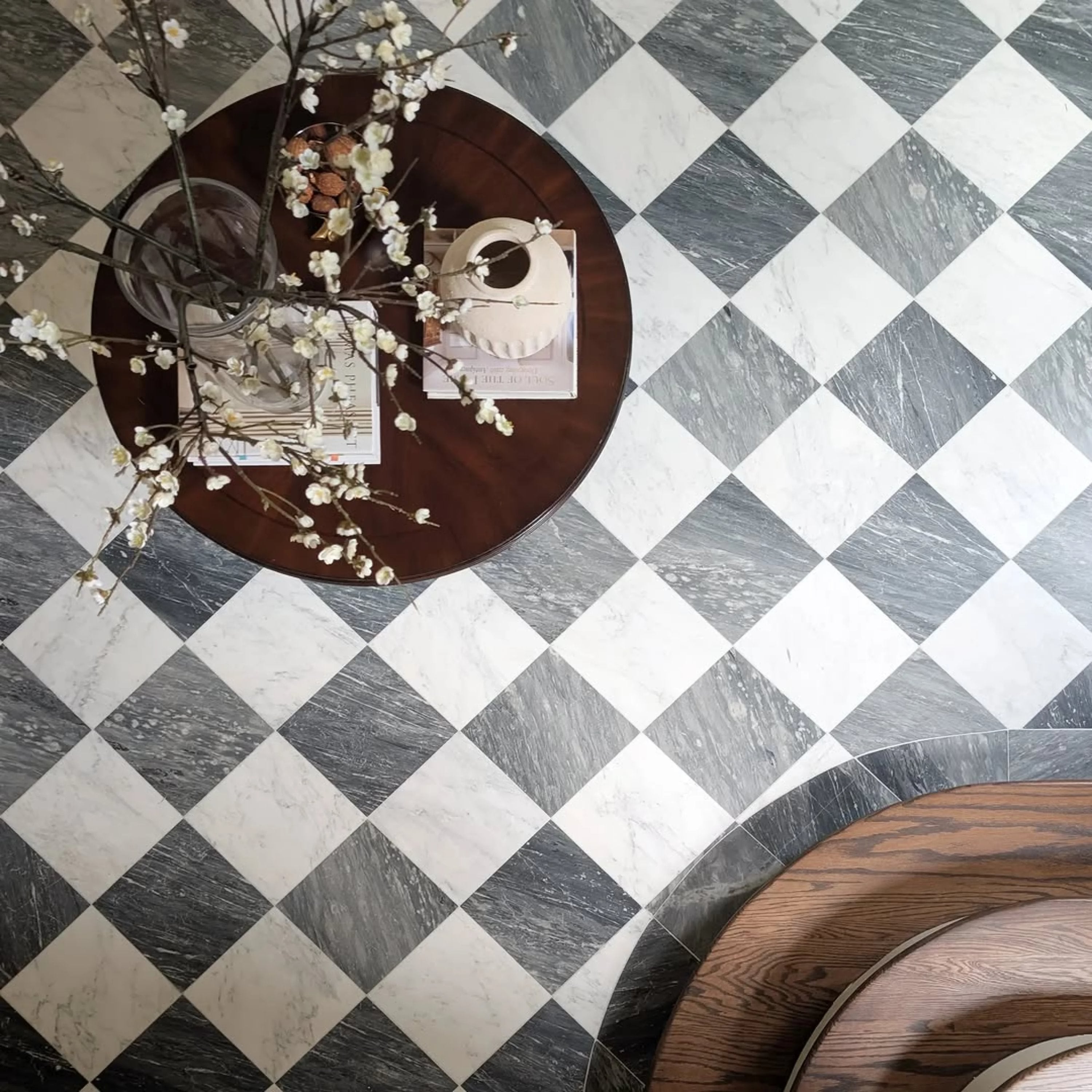 Casablanca Carrara & Bardiglio Grey Dark 12x12 Marble | Honed