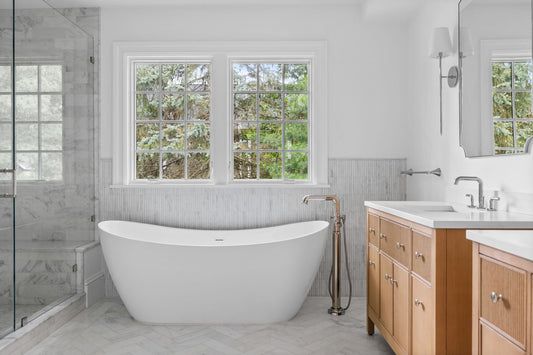 Casablanca Carrara Cabochon Pencil Mosaic Marble Tile | Honed-Main Inventory-All Products,Natural Stone-Riad Tile