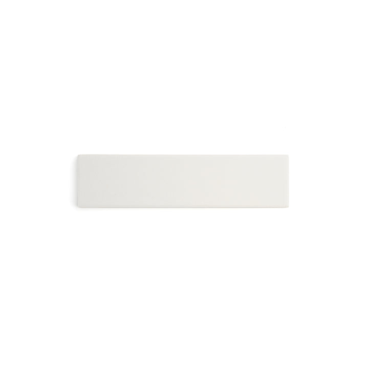 White ceramic tile with subtle pattern for kitchen walls