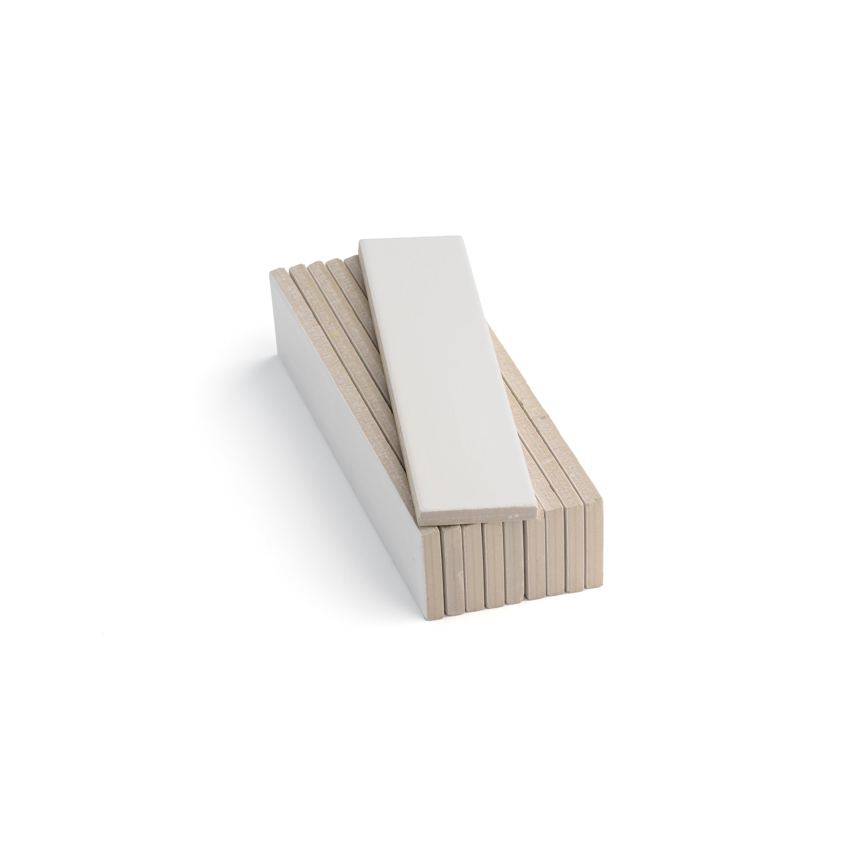 White 2x8 Ceramic Tile | Matte