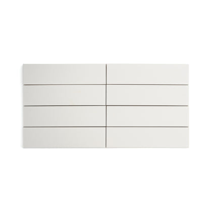White 2x8 Ceramic Tile | Matte-Main Inventory-All Products,Neutral Ceramic,Solids,Under 10-Riad Tile