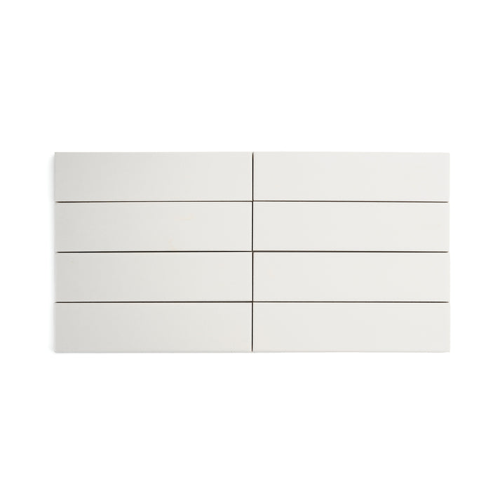 White 2x8 Ceramic Tile | Matte-Main Inventory-All Products,Neutral Ceramic,Solids,Under 10-Riad Tile