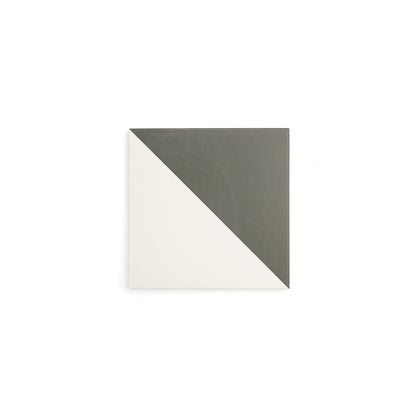 Sample: 50/50 Black & White Ceramic Tile (1 sample piece)-Sample-Sample-Riad Tile