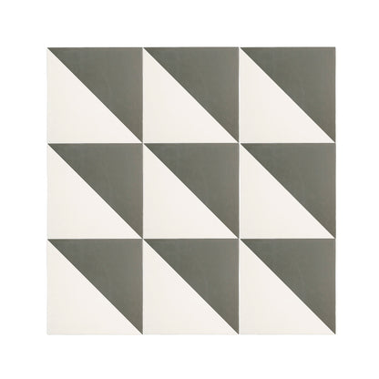 50/50 Black & White Ceramic Tile 8x8-Main Inventory-All Products,Patterns,Under 10-Riad Tile