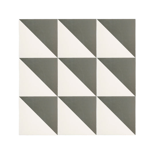 50/50 Black & White Ceramic Tile 8x8-Main Inventory-All Products,Patterns,Under 10-Riad Tile